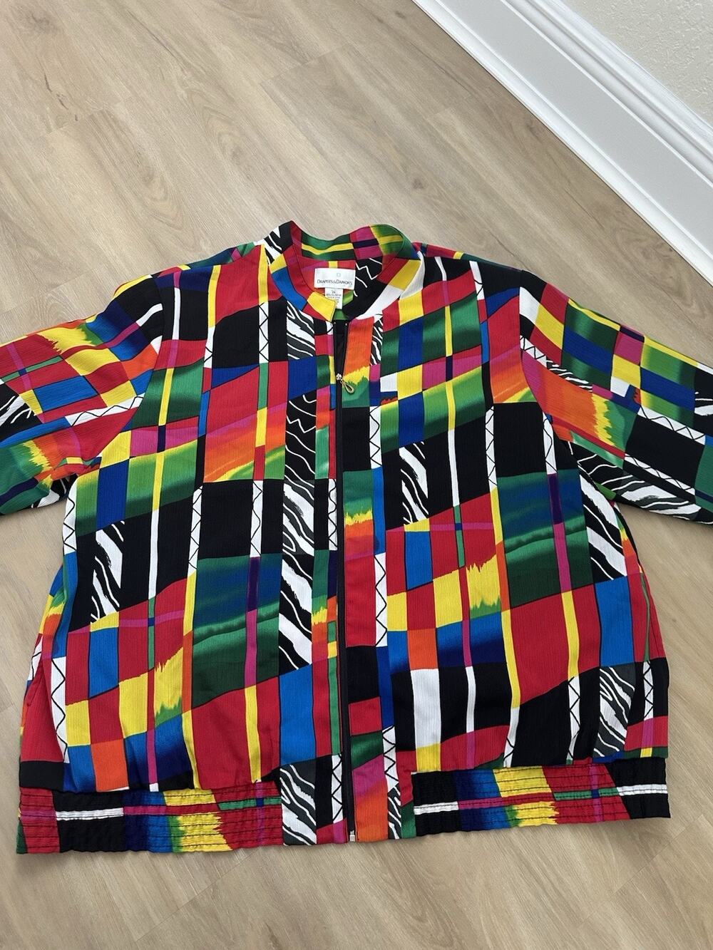 Draper's And Damon's Vintage Bomber Jacket/2X Pristine